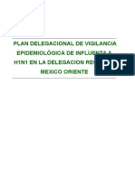 Plan Operativo Delegacional de Preparación y Respuesta Ante Una Epidemia de Influenza A (H1N1)