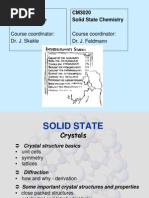 PX3012 The Solid State CM3020 Solid State Chemistry