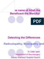 Detecting The Differences Radiculopathy, Myelopathy and Peripheral Neuropathy