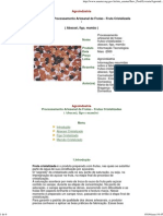 Processamento Artesanal de Frutas - Fruta Cristalizada (Abacaxi, Figo, Mamão)