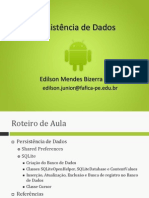 Aula08-Persistência de Dados