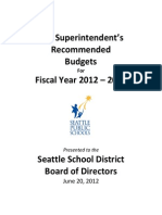 SSD Fy2013 Budget