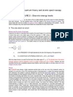 Module 113-Quantum Theory and Atomic Spectroscopy LECTURE 2 - Discrete Energy Levels