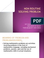 Non Routine Solving Problem