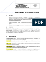 Plan de Gestion Integral de Residuos Solidos PMIRS