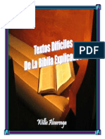 Textos Difc3adciles de La Biblia Explicados Por Willie Alvarenga