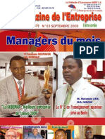 Magazine de L'entreprise Du Bénin