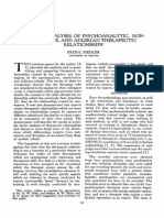 Factor Analyses of Psychoanalytic, Non-Directive, and Adlerian Therapeutic Relationships