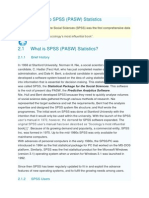 Introduction To SPSS (PASW) Statistics: 2.1.1 Brief History