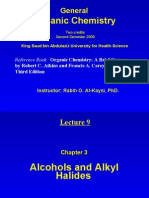 Lecture 9 - Alcohols and Alkyl Halides