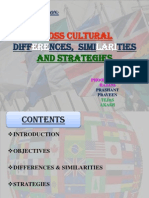 Cross Cultural Differences, Similarities and Strategies