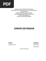 El Error Estándar