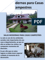 Salas Modernas para Casas Campestres