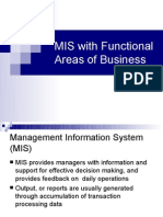 MIS With Functional Areas of Business