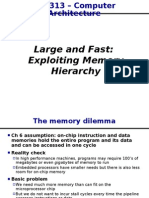 Large and Fast: Exploiting Memory Hierarchy