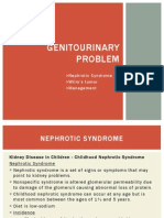 Genitourinary Problem: Nephrotic Syndrome Wilm's Tumor Management