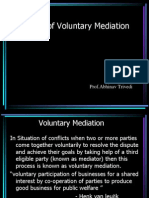 Theory of Voluntary Mediation