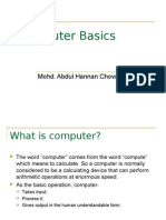 Computer Basics: Mohd. Abdul Hannan Chowdhury