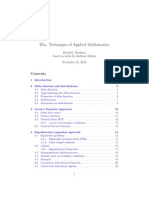 B5a: Techniques of Applied Mathematics: Derek E. Moulton Based On Notes by Andreas M Unch November 21, 2013