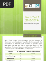 Mock Test 1 Detailed Analysis