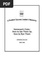 Homework Clubs: How To Set Them Up How To Run