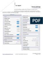 TPControl For Apple - Device Settings