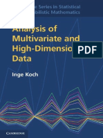 Koch I. Analysis of Multivariate and High-Dimensional Data 2013