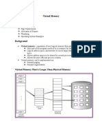 Virtual Memory: Virtual Memory - Separation of User Logical Memory From Physical Memory