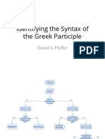 Identifying The Syntax of The Greek Participle