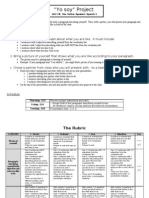 Unit 1B: Non Native Speakers Spanish 1 PROJECT OVERVIEW: Individually