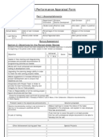 Annual Performance Appraisal Form: Section1: Staff Data: Part 1:accomplishments