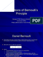 Applications of Bernoullis Principle