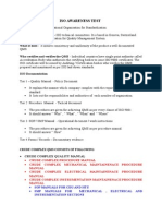 Iso Awareness Test