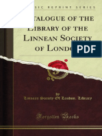 Catalogue of The Library of The Linnean Society of London 1000738530