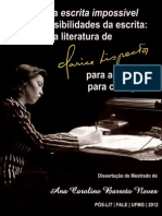 Entre A Escrita Impossível e As Possibilidades Da Escrita