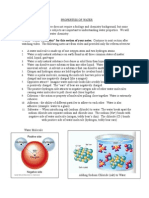 Properties of Water Notes