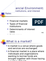 The Financial Environment:: Markets, Institutions, and Interest Rates