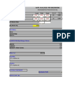 Brick Masonry Rate Analysis