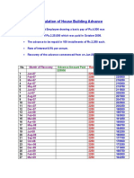 HBA Interest Calculation