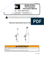 Single Acting, Pull Cylinders Instruction Manual: Maximum Operating Pressure 10,000 PSI