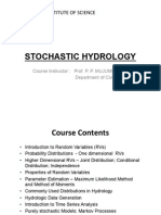 Stochastic Hydrology: Indian Institute of Science