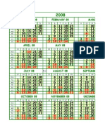 Calendar 2008 Excel