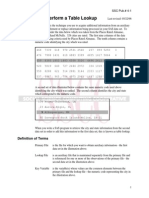 Using SAS To Perform A Table Lookup: Definition of Terms