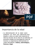 Determinacion de Edad en Sub Adultos Examen