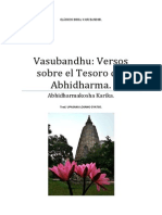 Vasubandhu Versos Sobre El Tesoro Del Abhidharma.