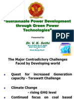 Sustainable Power Development Through Green Power Technologies