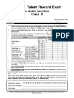 FTRE 2013 Class IX Paper 2