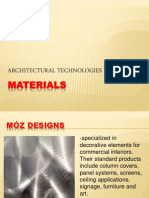 Architectural Technologies: Materials