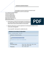 Vendor Downpayment: COnfiguration & End User Manual