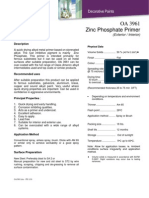 OA 3961 Zinc Phosphate Primer Product Data: (Exterior / Interior)